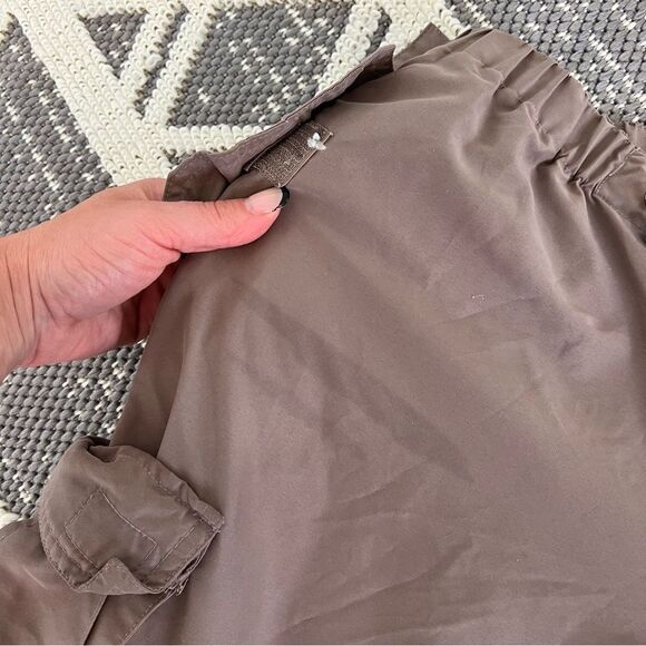 Vintage Y2K brown parachute pants baggy women’s size‎ M - Picture 9 of 9